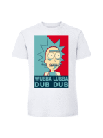 Męska koszulka  z nadrukiem – WUBBA LUBBA RICK - obrazek 4