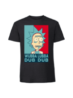 Męska koszulka  z nadrukiem – WUBBA LUBBA RICK - obrazek 5