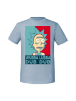Męska koszulka  z nadrukiem – WUBBA LUBBA RICK - obrazek 8