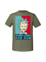 Męska koszulka  z nadrukiem – WUBBA LUBBA RICK - obrazek 6