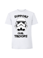 Męska koszulka  z nadrukiem – SUPPORT OUR TROOPS