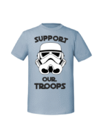 Męska koszulka  z nadrukiem – SUPPORT OUR TROOPS - obrazek 5