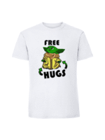 Męska koszulka  z nadrukiem – free hugs baby yoda - obrazek 7