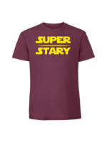 Męska koszulka  z nadrukiem – Super stary - obrazek 8