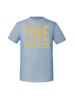Męska koszulka  z nadrukiem – the boss the real boss v1 - obrazek 6