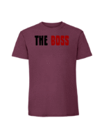 Męska koszulka  z nadrukiem – The boss the real boss v4 - obrazek 6