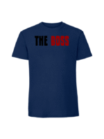 Męska koszulka  z nadrukiem – The boss the real boss v4 - obrazek 8