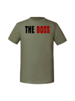 Męska koszulka  z nadrukiem – The boss the real boss v4 - obrazek 7