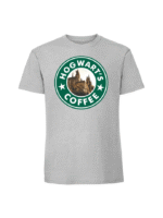 Męska koszulka  z nadrukiem – hogwart_s coffee - obrazek 4