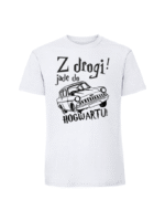 Męska koszulka  z nadrukiem – z drogi jadę do hogwartu