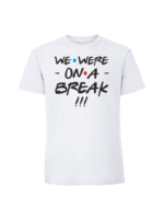 Męska koszulka  z nadrukiem – We were on a brake przyjaciele v2 - obrazek 7