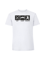 Męska koszulka  z nadrukiem – EAT SLEEP KARATE