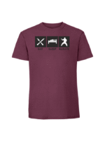 Męska koszulka  z nadrukiem – EAT SLEEP KARATE - obrazek 3