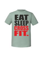 Męska koszulka  z nadrukiem – EAT SLEEP CROSS FIT