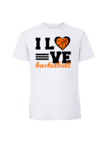 Męska koszulka  z nadrukiem – I love basketball - obrazek 7