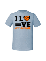 Męska koszulka  z nadrukiem – I love basketball - obrazek 6