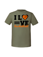 Męska koszulka  z nadrukiem – I love basketball