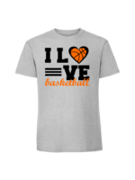 Męska koszulka  z nadrukiem – I love basketball - obrazek 5