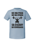 Męska koszulka  z nadrukiem – NIE MA PICIA NIE MA ĆPANIA - obrazek 5