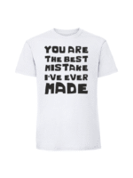 Męska koszulka  z nadrukiem – you are the best mistake - obrazek 7