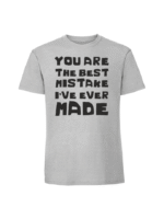 Męska koszulka  z nadrukiem – you are the best mistake - obrazek 6