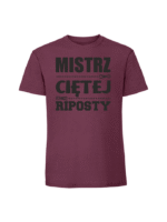 Męska koszulka  z nadrukiem – MISTRZ CIĘTEJ RIPOSTY - obrazek 7