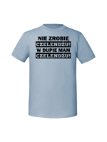 Męska koszulka  z nadrukiem – Nie zrobię czelendżu - obrazek 5