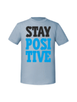 Męska koszulka  z nadrukiem – stay positive