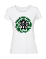 Damska koszulka  z nadrukiem – STAR WARS STARBUCK - obrazek 5