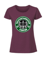 Damska koszulka  z nadrukiem – STAR WARS STARBUCK - obrazek 4