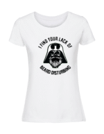 Damska koszulka  z nadrukiem – i find your Lack of beard star wars - obrazek 3