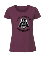 Damska koszulka  z nadrukiem – i find your Lack of beard star wars