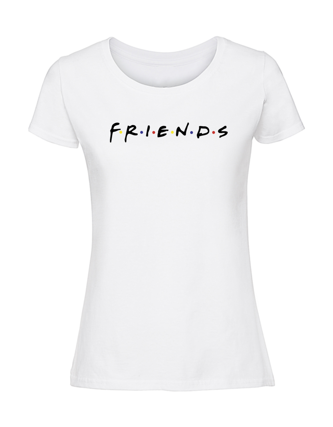SS00026_biala.png Damska koszulka z nadrukiem – Friends v1 - obrazek 1