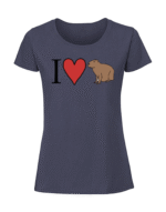 Damska koszulka  z nadrukiem – i love capybara