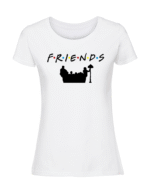 Damska koszulka  z nadrukiem – FRIENDS KANAPA v1 - obrazek 4