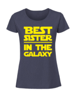 Damska koszulka  z nadrukiem – best sister in the galaxy