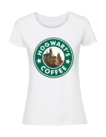 Damska koszulka  z nadrukiem – hogwart_s coffee - obrazek 6