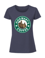 Damska koszulka  z nadrukiem – hogwart_s coffee - obrazek 4