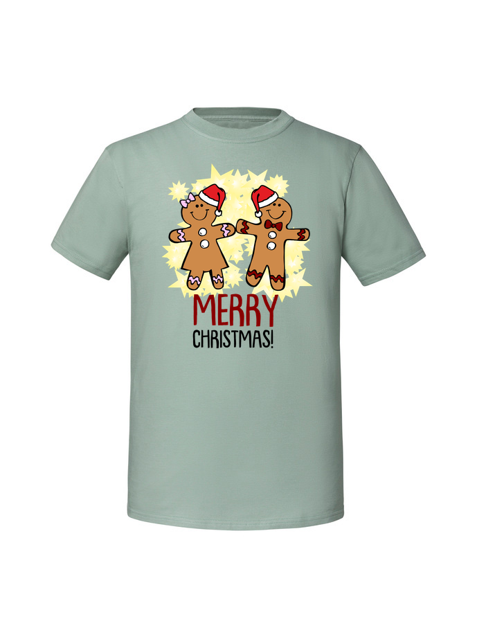 SW00015_mietowa.png Męska koszulka z nadrukiem – Merry Christmas pierniki - obrazek 1