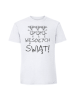 Męska koszulka  z nadrukiem – WESOŁYCH ŚWIĄT