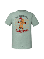 Męska koszulka  z nadrukiem – OFFICIAL CHRISTMAS COOKIE TESTER - obrazek 3