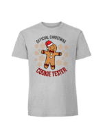 Męska koszulka  z nadrukiem – OFFICIAL CHRISTMAS COOKIE TESTER - obrazek 8
