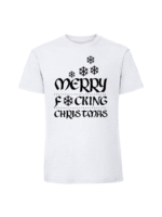 Męska koszulka  z nadrukiem – Merry fucking christmas - obrazek 3