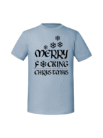 Męska koszulka  z nadrukiem – Merry fucking christmas