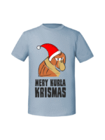 Męska koszulka  z nadrukiem – MERY KURŁA KRISMAS - obrazek 6