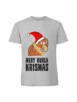 Męska koszulka  z nadrukiem – MERY KURŁA KRISMAS