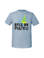 Męska koszulka  z nadrukiem – Byle do piątku (2) - obrazek 7