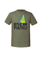 Męska koszulka  z nadrukiem – Byle do piątku (2) - obrazek 5