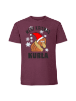 Męska koszulka  z nadrukiem – Mery Krismas Kurła Nosacz - obrazek 6