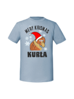 Męska koszulka  z nadrukiem – Mery Krismas Kurła Nosacz
